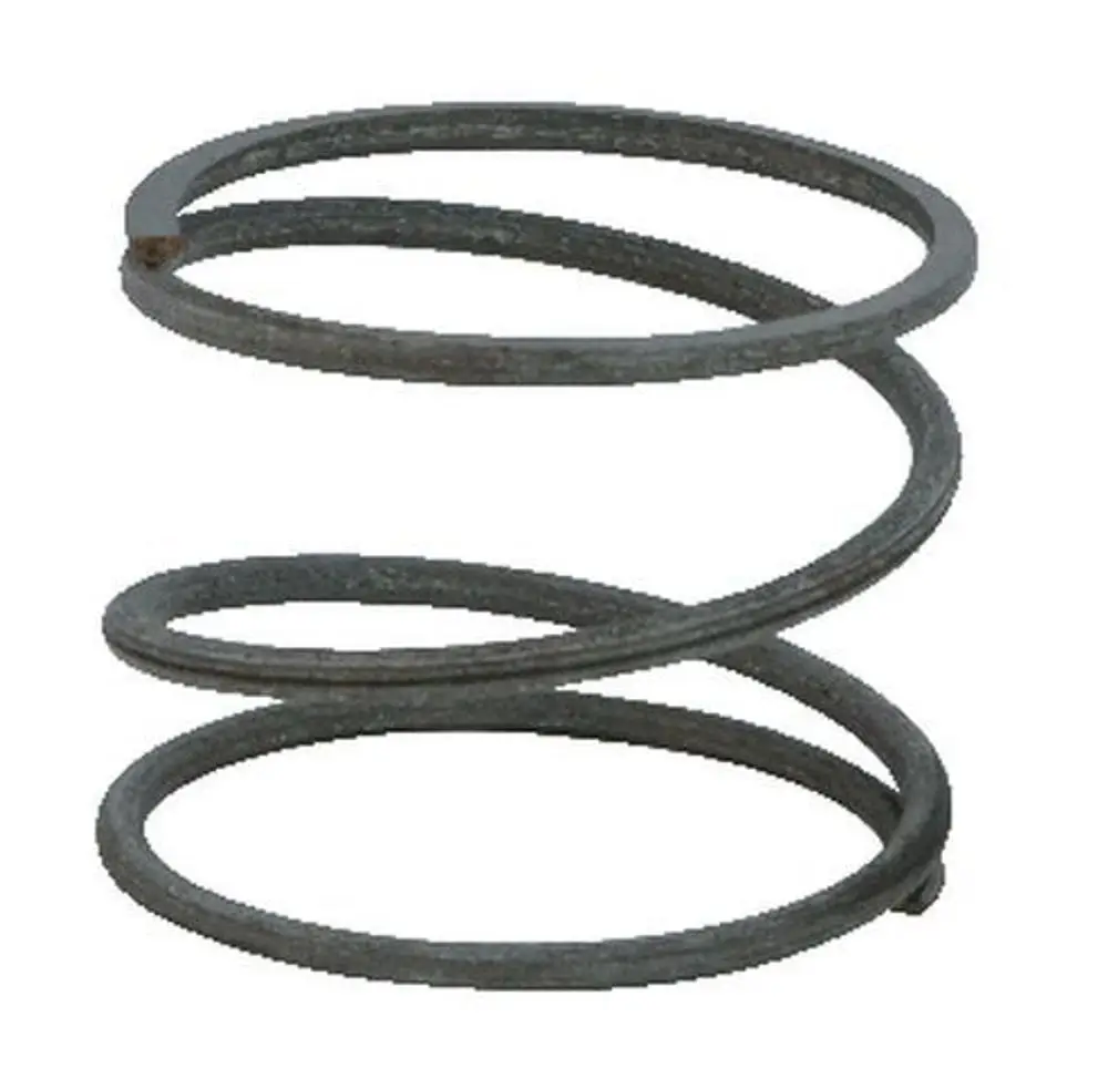 Feder von Syr, spiralförmig, aus Metall, für den Einsatz in spezifischen Anwendungen. Gut erkennbar durch die charakteristische Form und Struktur.